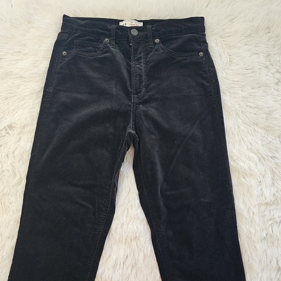 GAP vintage slim high rise black size 27/4R velore velvety feel - Picture 8 of 13